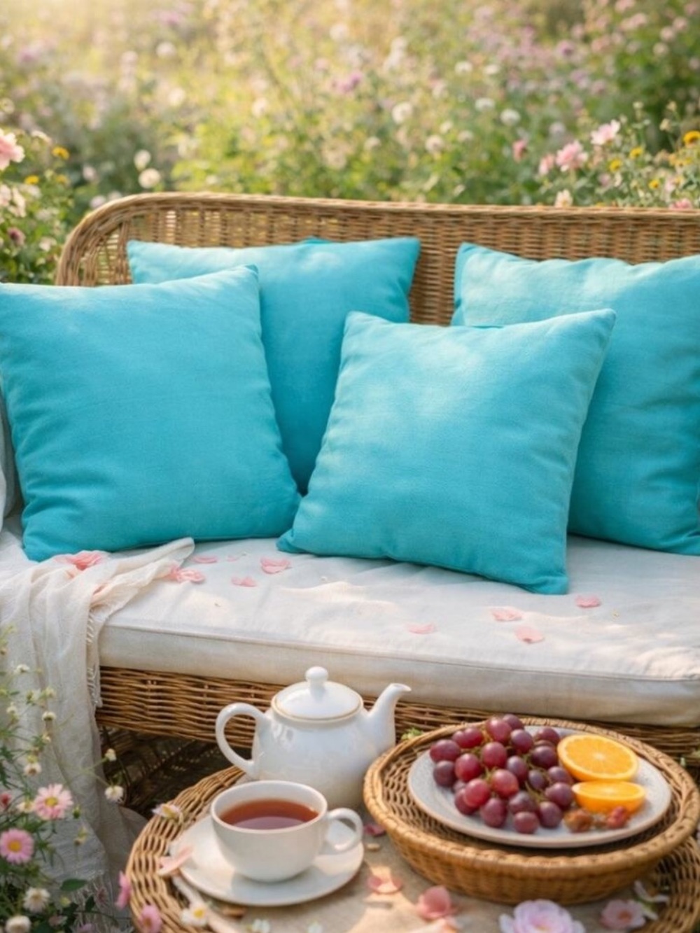 Reserved for jbell981 • 3 Sunbrella Aruba Blue Outdoor Pillow Covers